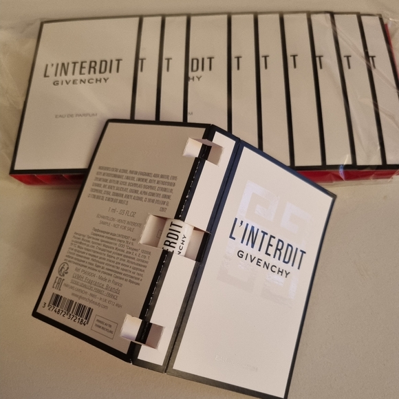 Givenchy L'Interdit samples sealed pack travel spray mini handbag size l… - Picture 2 of 4